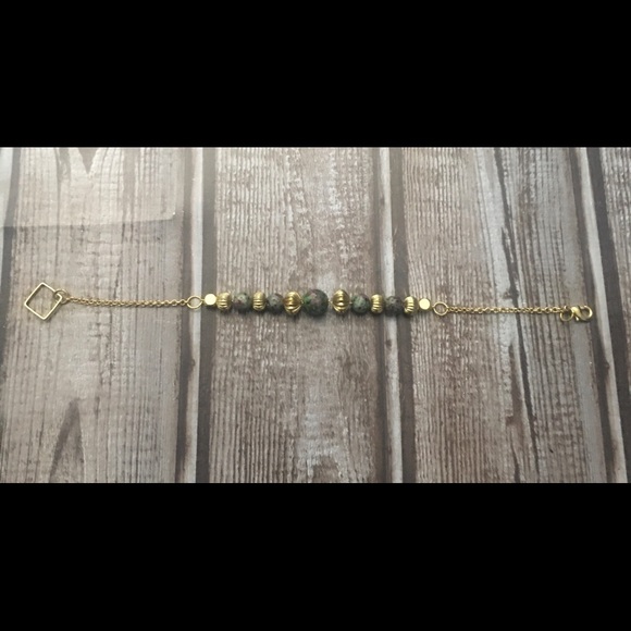 14KGP ruby zoisite bracelet - Picture 2 of 4